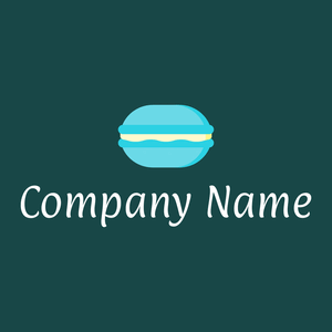 Macarons logo on a Tiber background - Alimentos & Bebidas