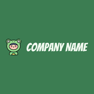 Frog logo on a Amazon background - Entertainment & Kunst