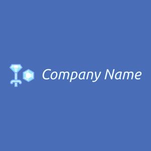 Earrings logo on a Steel Blue background - Mode & Beauté