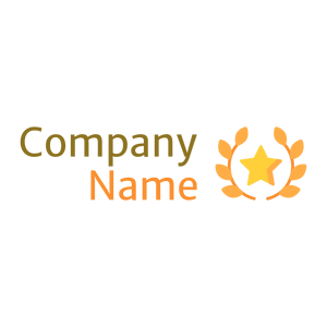 Yellow Orange Award on a White background - Arte & Entretenimiento