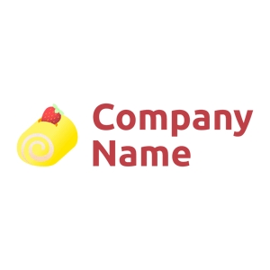 Laser Lemon Roll cake on a White background - Alimentos & Bebidas