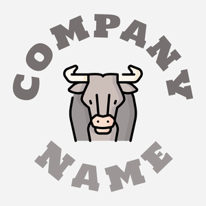 Bull on a White Smoke background - Animaux & Animaux de compagnie
