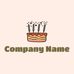 Cake on a Seashell background - Comida & Bebida