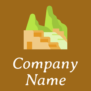 Machu picchu logo on a Golden Brown background - Reizen & Hotel