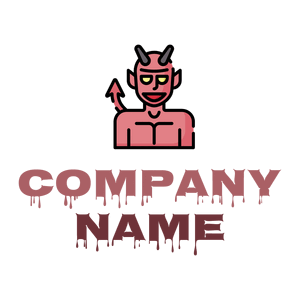Demon logo on a White background - Religione