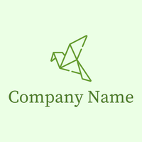 Origami logo on a Honeydew background - Education