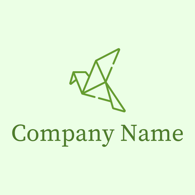 Origami logo on a Honeydew background - Rencontre