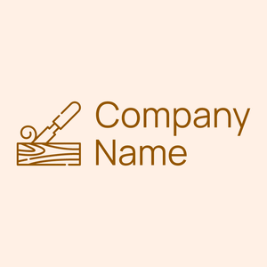Carving logo on a Seashell background - Milieu & Ecologie