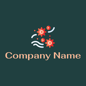 Coronavirus logo on a Nordic background - Medical & Farmacia