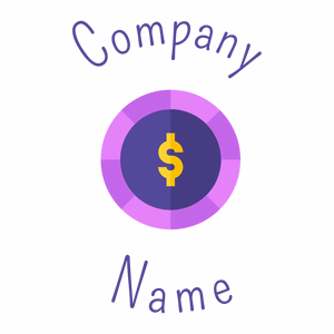 Casino chip logo on a White background - Entretenimento & Artes
