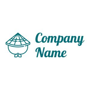 Asian hat logo on a White background - Abstrakt