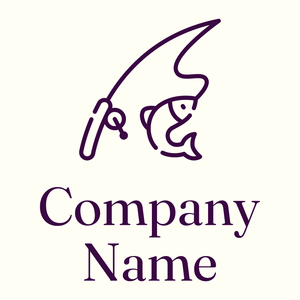 Fishing logo on a Ivory background - Spelletjes & Recreatie