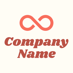 Infinity logo on a Floral White background - Abstrato