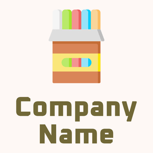 Chalk box logo on a beige background - Éducation