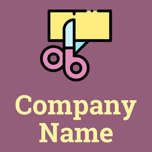 Cut paper logo on a Mauve Taupe background - Construcción & Herramientas
