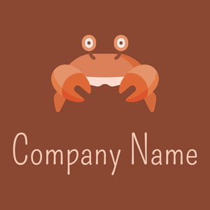 Crab logo on a Prairie Sand background - Animals & Pets