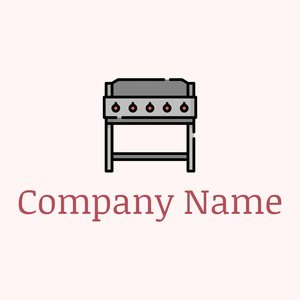 Grill logo on a Snow background - Alimentos & Bebidas