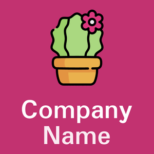 Cactus on a Medium Red Violet background - Bloemist