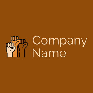 Fighting logo on a Saddle Brown background - Caridade & Empresas Sem Fins Lucrativos