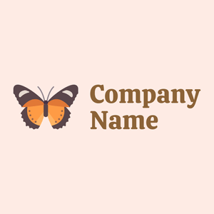 Woody Brown Butterfly on a Misty Rose background - Animali & Cuccioli