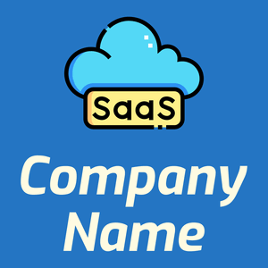 Saas on a Cerulean Blue background - Tecnologia