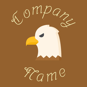 Floral White Eagle on a Rusty Nail background - Animales & Animales de compañía