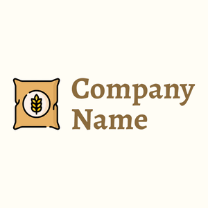 Seed bag logo on a Floral White background - Agricoltura