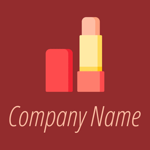 Lip balm logo on a Guardsman Red background - Mode & Beauté