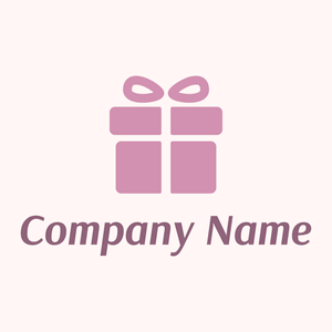 Gift box with a bow logo on a Snow background - Kleinhandel