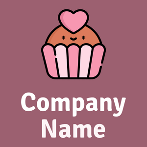 Sundown Cupcake on a Mauve Taupe background - Essen & Trinken