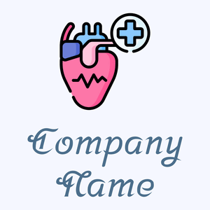 Cardiology logo on a grey background - Medical & Farmacia