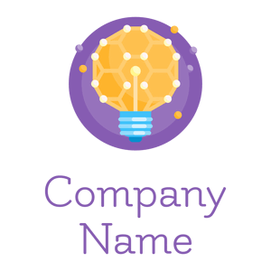 Light bulb logo on a White background - Technology