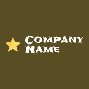 Star logo on a Bronze Olive background - Abstracto