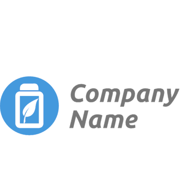 Logotipo de planta en botella de medicina - Medical & Farmacia Logotipo