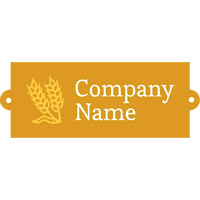 Logo with two strands of wheat - Alimentos & Bebidas