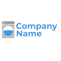 Graues Waschmaschinen-Logo - Inneneinrichtung