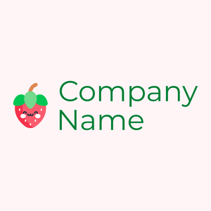 Cute Strawberry logo on a Snow background - Environnement & Écologie