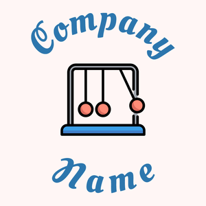 Newton cradle logo on a Snow background - Crianças & Cuidados