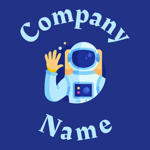 Columbia Blue Astronaut on a Midnight Blue background - Industrie