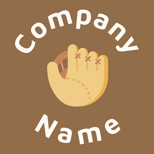 Baseball glove logo on a Dark Tan background - Nettoyage & Entretien