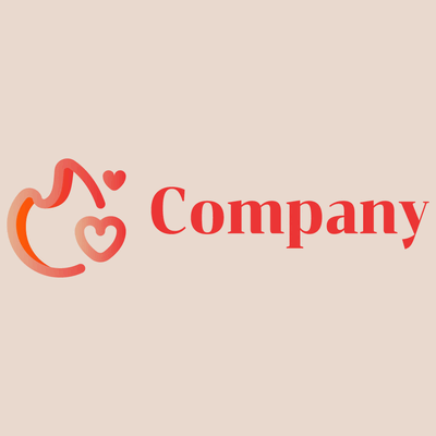 Red fire heart logo meets - Encontros & Relacionamentos