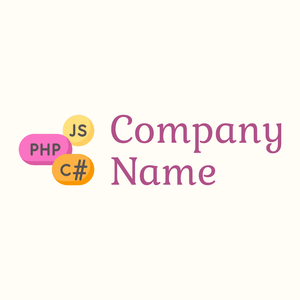 Coding language logo on a Floral White background - Empresa & Consultantes