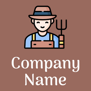 Farmer on a Dark Chestnut background