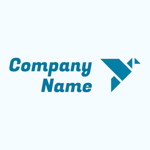 Origami logo on a Alice Blue background - Abstracto
