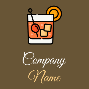 Black Old fashioned on a Shingle Fawn background - Alimentos & Bebidas