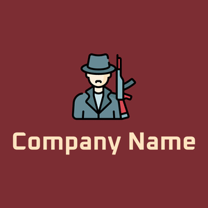 Mafia logo on a Paprika background - Arte & Intrattenimento