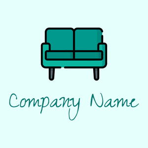 Sofa logo on a Light Cyan background - Móveis