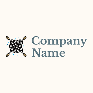 Fishing net logo on a Floral White background - Spelletjes & Recreatie