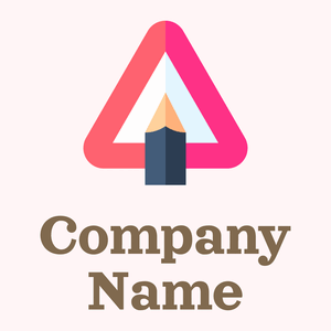 Attention logo on a Snow background - Abstrait