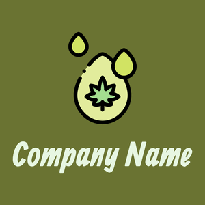 Drop logo on a Dark Olive Green background - Medicina & Farmacia